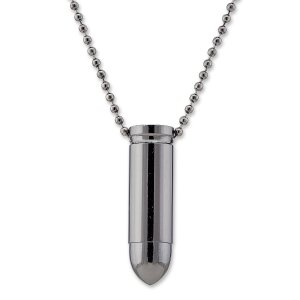 Ball necklace with cartridges pendant  for women and men,...