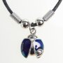 Mood necklace with a small bug SR-20504 Length 45cm, lobster clasp