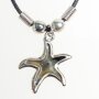 Mood necklace with starfish pendant, SR-20506, Length 45cm, lobster clasp