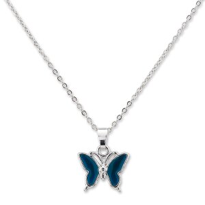 Mood fine necklace with a small butterfly SR-20543 Length...