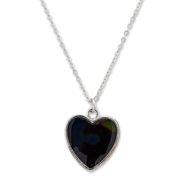 Mood fine necklace with an heart pendant SR-20551 Length 44cm, lobster clasp