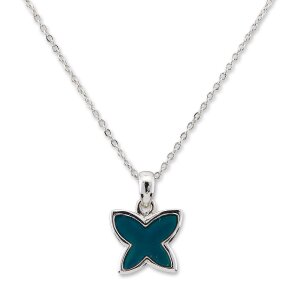 Fine necklace with a small Mood butterfly pendant variant...