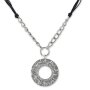 Ventures ring-shaped rhinestone pendant for women, by Venture,SR-20567, length 41cm