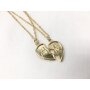 Necklace with friendship pendant, set of 2,BEST FRIENDS, SR-20653, length 60cm gold