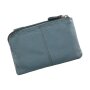 Tillberg key wallet/credit card wallet made from real leather 7,5 cm x 12 cm x 2 cm, grey