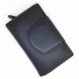High quality and robust ladies wallet made from real leather black