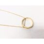 Necklace with circle as pendant,Length 80cm,SR-20705 gold