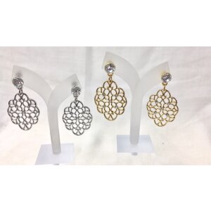 Earrings with ornate pendant, length 4,5cm, SR-20707