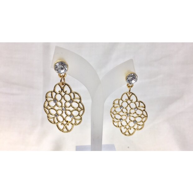 Earrings with ornate pendant, length 4,5cm, SR-20707