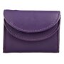 Tillberg wallet made from real nappa leather 7 cm x 9,5 cm x 2 cm, violet