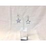 Earrings, earrings with stars pendant, length 8.5 cm,...