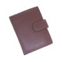 Leather wallet 12 cm x 9,5 cm x 2 cm reddish brown