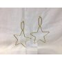 Ear studs with star, SR-20783 matt gold