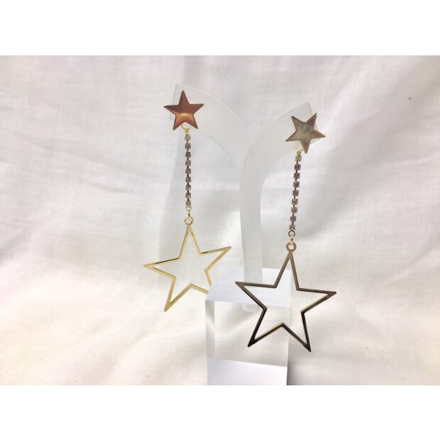 Ear studs with star, SR-20786 gold