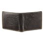Tillberg wallet made from real leather with motorcycle motif 10x12x2.5 cm black