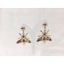 Earrings with bug pendant, SR-20835 gold