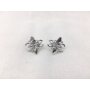 Earrings with bug pendant, SR-20837 silver