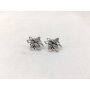 Earrings with bug pendant, SR-20837 antique silver