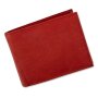 Leather wallet  red Cognac