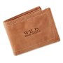 Wild Real Only!!! wallet made from real water buffalo leather, light brown