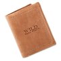 Real leather wallet, high quality, robust brown