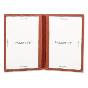 Real leather passport case