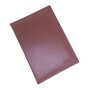 Real leather passport case reddish brown