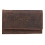 Wild Real only ladies wallet wallet 100% water buffalo leather 19x12x4cm #5928 braun