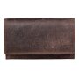 Wild Real only ladies wallet wallet 100% water buffalo leather 19x12x4cm #5928 braun