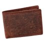 Tillberg real leather wallet reddish brown