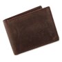 Wild Real Only!!! wallet made from real water buffalo leather, dark brown