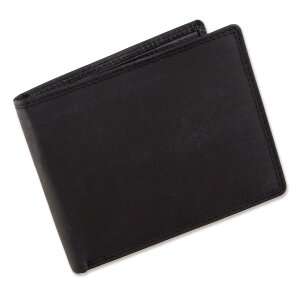 Wild Real Only!!! wallet made from real water buffalo leather, black