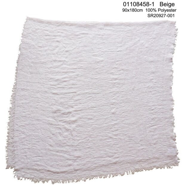 Scarf  100% Polyester 90*180cm beige