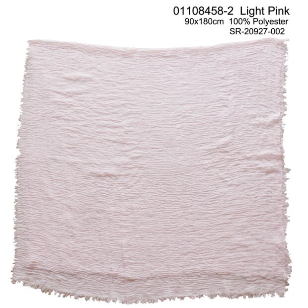 Scarf  100% Polyester 90*180cm Light Pink