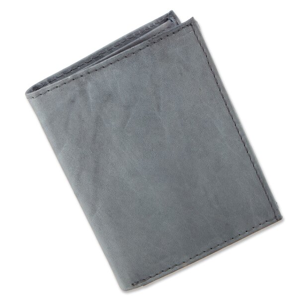 Leather wallet Grey