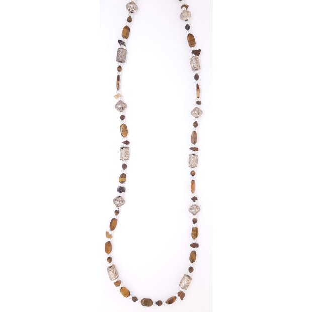 Agate necklace 150 cm