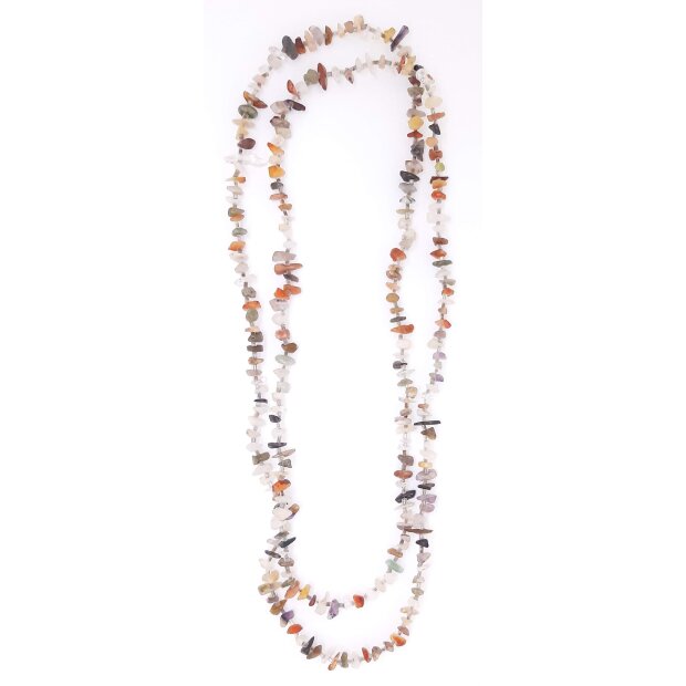 Agate necklace 110 cm