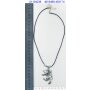 Leather necklace with an lion pendant for men and women, length 45cm, lobster clasp, SR-20986