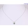 Womens necklace, Tillberg, pendant with Swarovski stones, length 42cm peridot/green