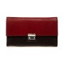 Waiters wallet made from real nappa leather with chain black+wine red