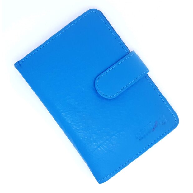 Tillberg credit card case made from real nappa leather, royal blue
