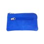 Key wallet made from real leather, royal blue