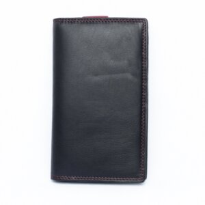 Tillberg real leather credit card and cell phone case 18x10x2 cm black