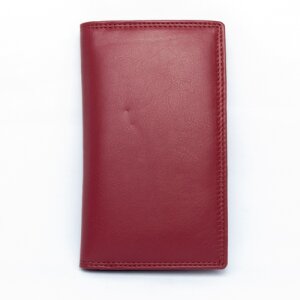 Tillberg real leather credit card and cell phone case 18x10x2 cm red