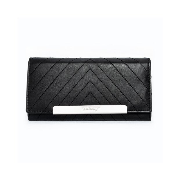 Tillberg ladies wallet made from real leather 10 cm x 19 cm x 3 cm black