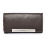 Tillberg ladies wallet made from real leather 18,5 cm x 9 cm x 3 cm dark brown
