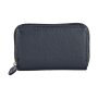 Surjeet-Reena unisex credit card case made from real leather 13 cm x 8,5 cm x 2 cm, navy blue