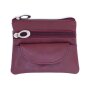Unisex key case made of genuine leather 8,5x12x1cm reddish brown