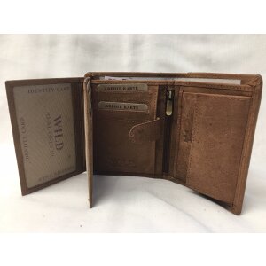 Wild Real Only!!! wallet made from real water buffalo leather brown