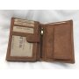 Wild Real Only!!! wallet made from real water buffalo leather brown